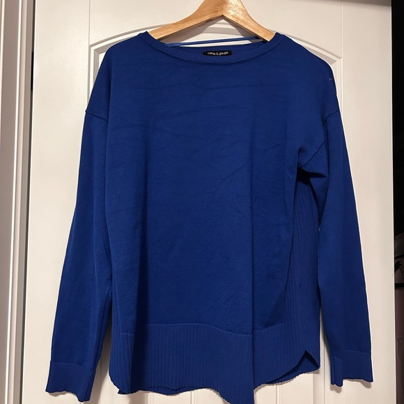 Cable & Gauge Royal Blue Sweater - Picture 4 of 8
